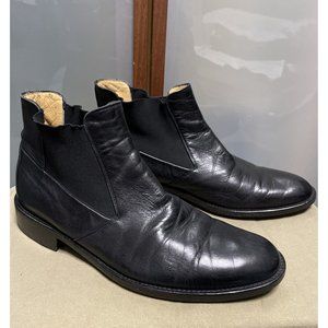 BALLY Mens Sedalo Black Soft Calf Leather Chelsea Ankle Boots Size 7.5 EU 8.5 US